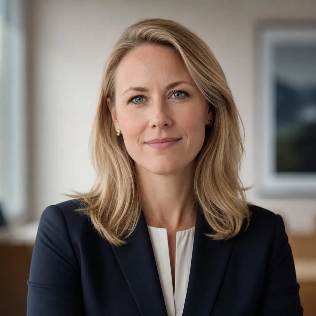 Portrait of Ingrid Solberg Halvorsen, Director, Economics & Development Programme.